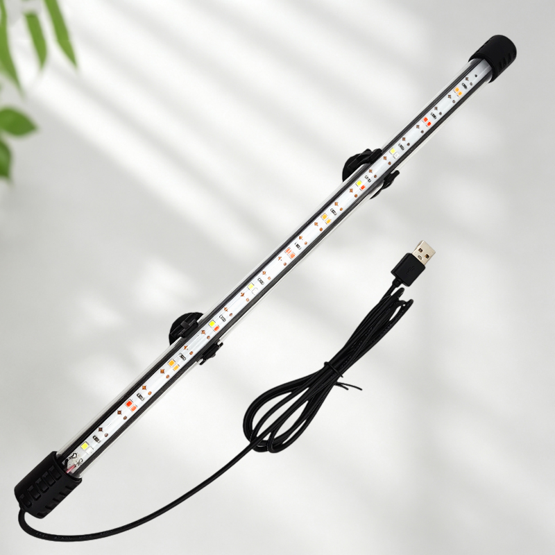 Aquarium Plant Light - 18-58cm USB Vollspektrum Aquarium LED-Lichtleiste Wasserdichte