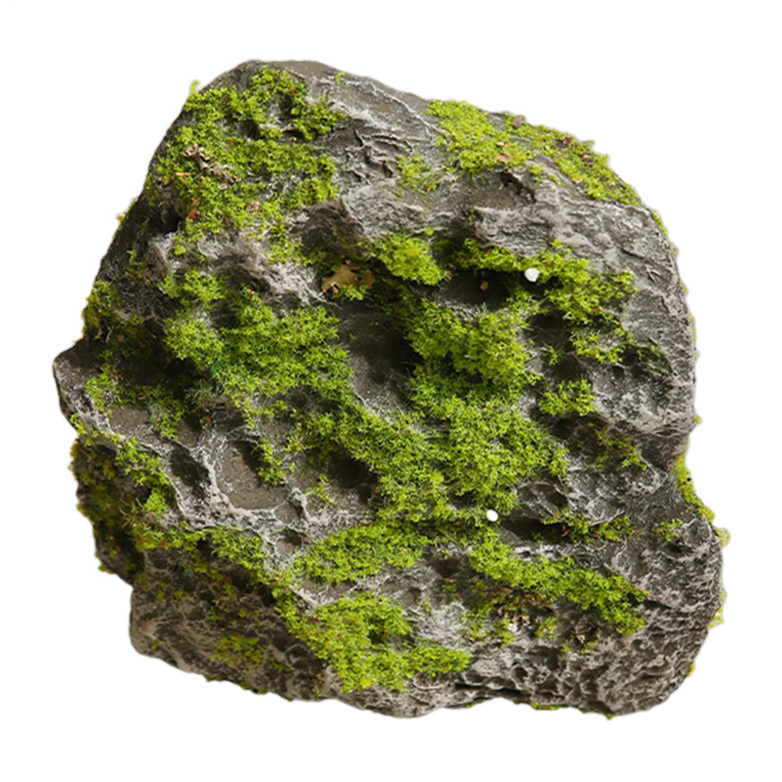 Aquarium Moss - Künstliche Felsen, realistische Moosstein-Dekoration, künstliche Landschaftsfelsen