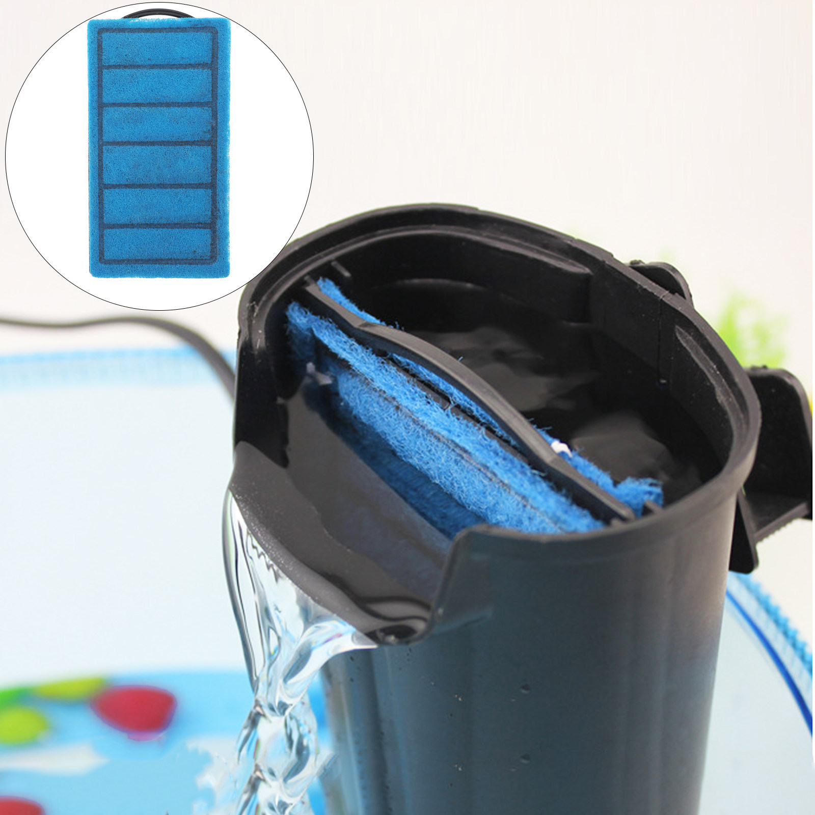 Aquarium Planted Tank Filter - 3 Stück Aquarium-Filterpads, hochwertiger, dichter Schwamm