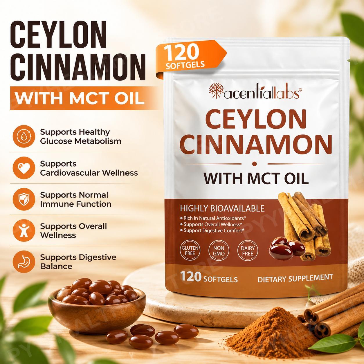 Planted Tank - Ceylon-Zimt mit Kokos-MCT-Öl Softgels für einen