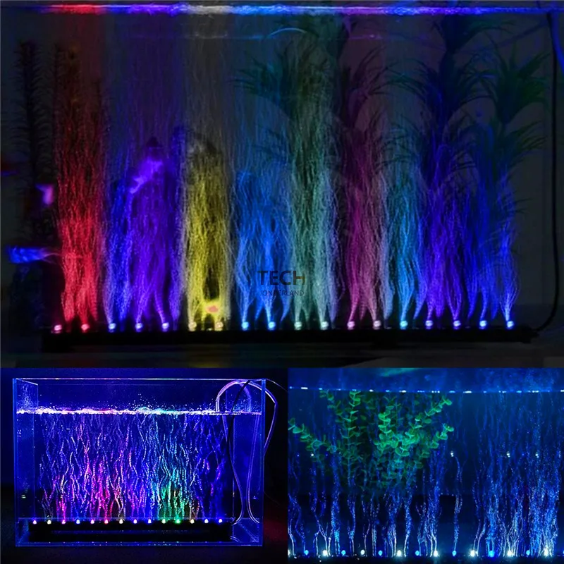 Aquarium Plant Light - Aquarium Aquarium Unterwasser Tauch Luftblase Farbwechsel