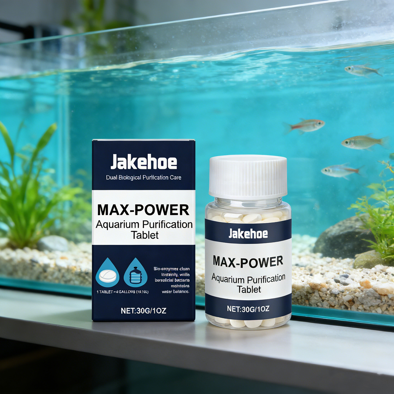 Planted Aquarium Algae Control - Algenentferner-Tabletten für Aquarien Klare Trübe Grüne