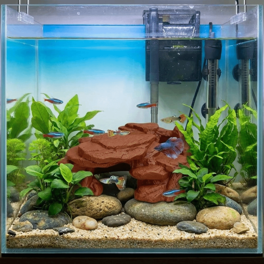 3D-gedruckte Fischbecken-Felse – Aquarium Plants Live Bewertung und Preis