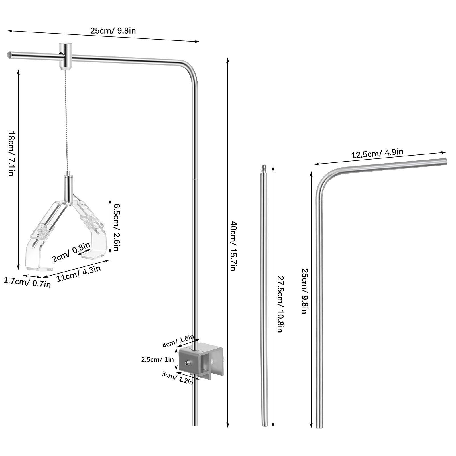 2 Stück Aquarium-Lampenhalter, – Aquarium Plant Holder Bewertung und Preis