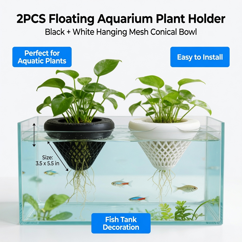 2 Stück Schwimmende Aquarien-P – Plant Aquarium Pot Bewertung und Preis