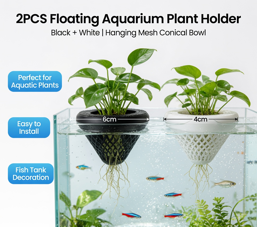 2 Stück Schwimmende Aquarien-P – Plant Aquarium Pot Bewertung und Preis