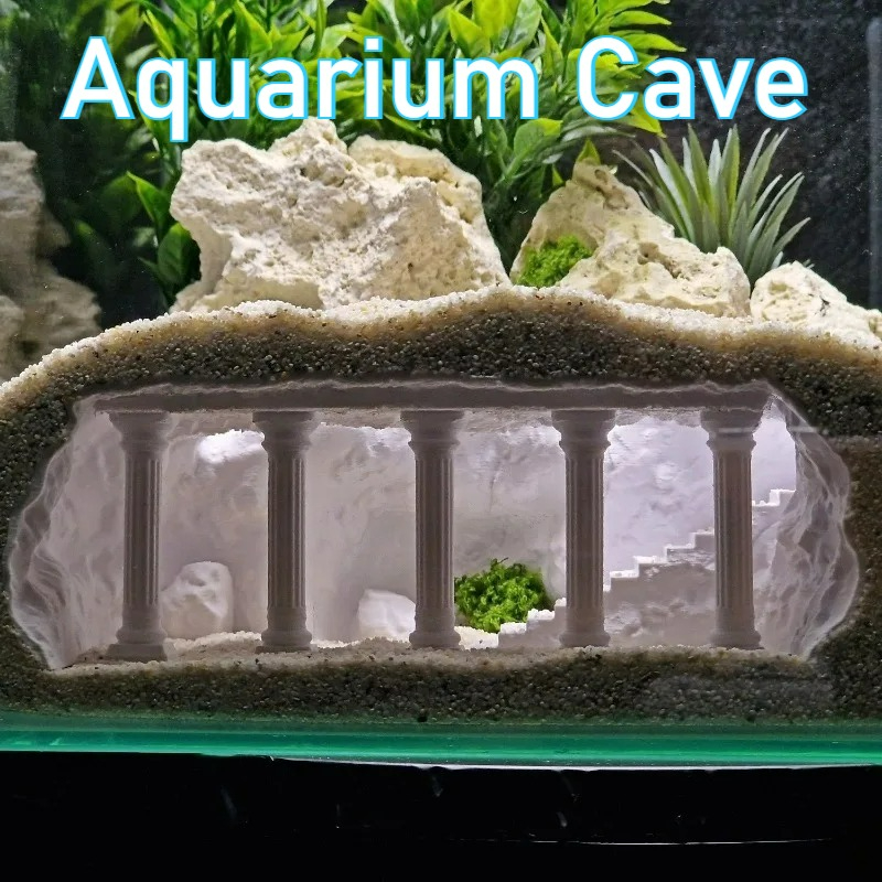 3D-Gedruckte Fischhöhle, Künst – Aquarium Plants Live Bewertung und Preis